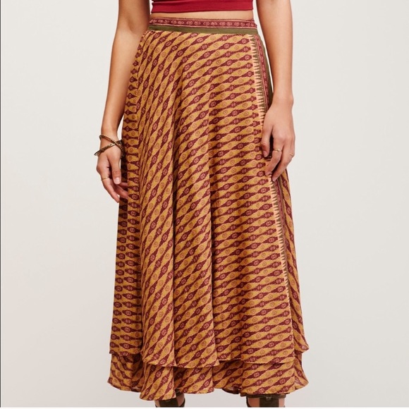 Free People Maxi Wraparound Skirt - Picture 2 of 4